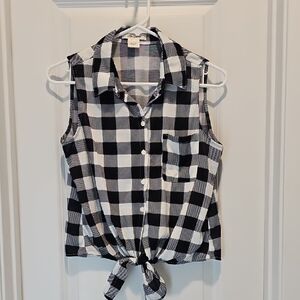 Crop Tie-Front Tank Top